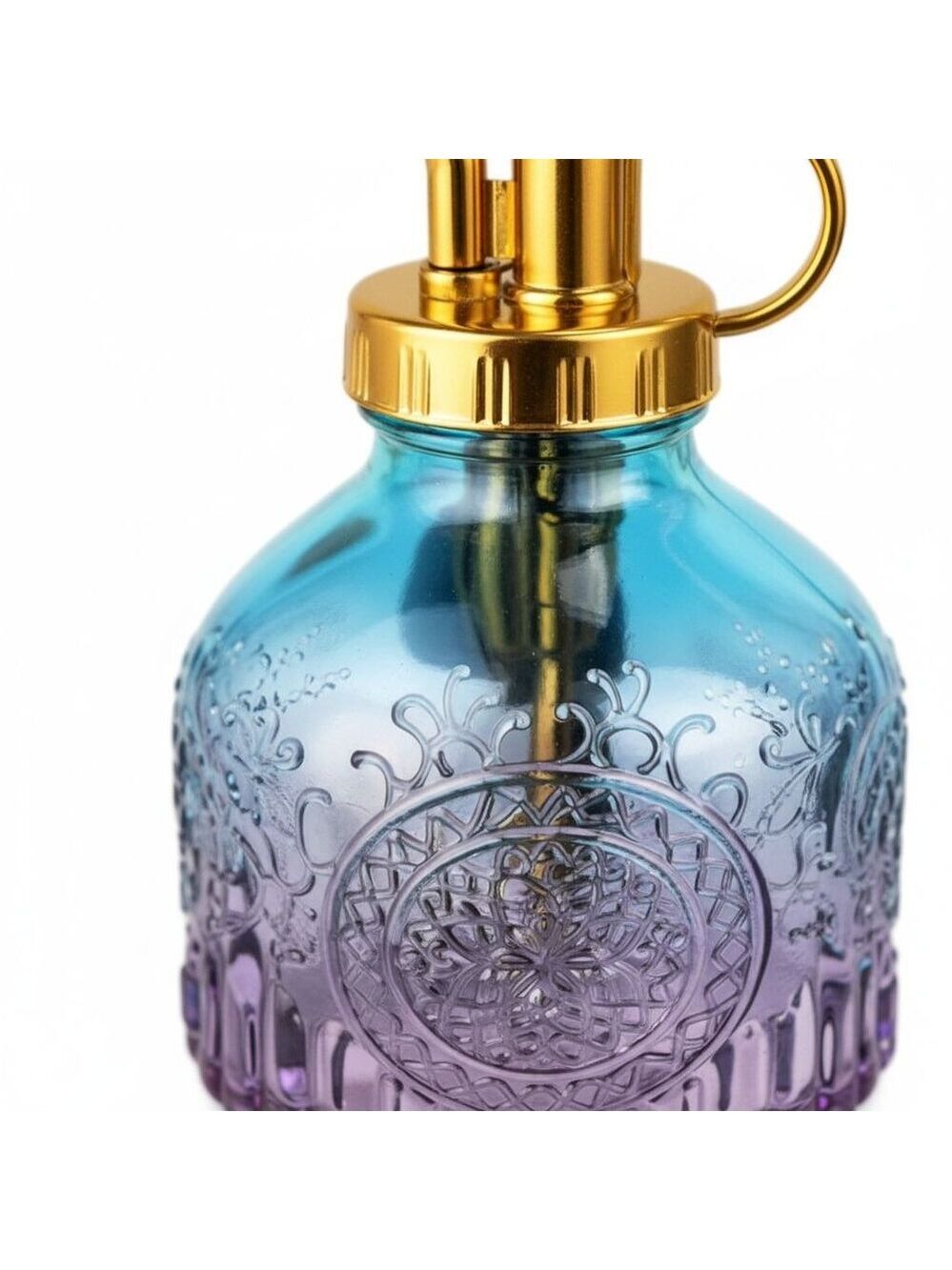 Blue Purple Glass Plant Mister Spray Bottle 6oz Orchid Bonsai Air Plant Mister - Picture 10 of 12